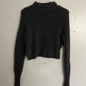 Gray cropped sweater